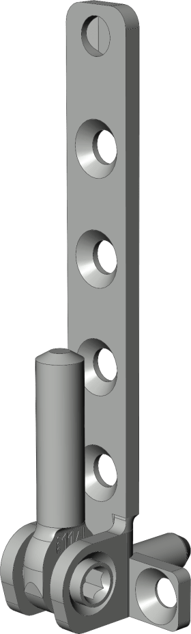 Winkhaus DK-Ecklager, verstellbar, DIN Links, ESVW 6-3-16, Stahl, titan silber, verzinkt 4978704