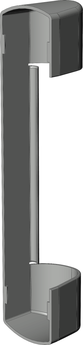 Winkhaus DK-Abdeckkappe, für Scherenlager, K.SL.K.130, z.Aufclip., DL-R, KF, silberfarbig 4987954