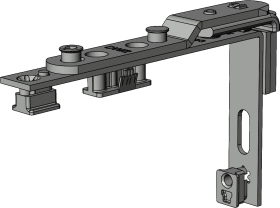Winkhaus Drehflügel-Drehlager, DL.HT.18-9-12, DIN Links, Stahl, weiß, lackiert 4990044