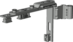 Winkhaus Drehflügel-Drehlager, DL.HT.20-13-12, DIN Rechts, Stahl, titanfarbig, lackiert 4990171