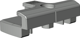 DK-Schließblech, SBA.K.192.P10, DIN Links-Rechts, STA, silberfarbig, chromatiert