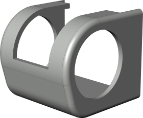 Winkhaus DK-Abdeckkappe, für Ecklager, ESVW, zum Aufclipsen, DIN Rechts, KF, silberfarbig 4990505