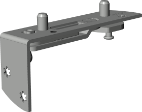 Winkhaus DK-Ecklager, verdeckt liegend, DIN Links, EL.H.SE.29-13.Z, STA, silber, verzinkt 4991034