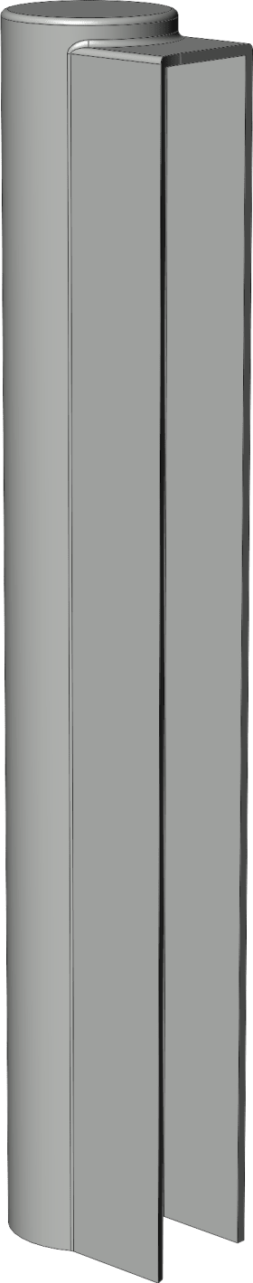 Abdeckkappe, FK 5°, für Flügellager, zum Aufclipsen, DL, tiefschwarz lack.