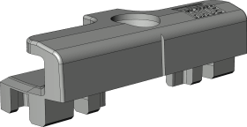 DK-Schließblech, SBA.K.162, Zinkdruckguss, silber, verzinkt