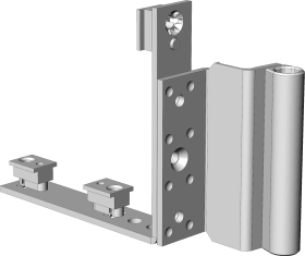 Flügellager, FL.HW.18-13-12, aufliegend, DL, silber