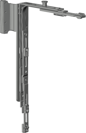 Winkhaus Flügellager, aufliegend, DIN Rechts, Stahl, silber, silber, chromatiert 5001112