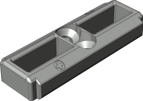 Winkhaus Drehflügel-Schließauflauf OF H.9-18 Falztiefe 18mm einflügelig silber chromatiert