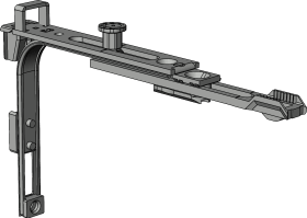 DK-Eckuml., mit einseitig verkürztem Schenkel, E3.ZN.SP.F, St, silb. chromatiert
