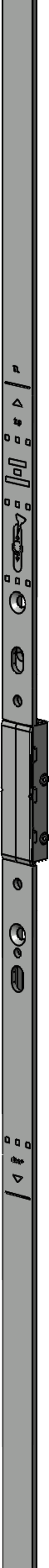 Drehkipp-Verb.sch., VSAM.800, 1-tlg., DL-R, Stahl silb. chromatiert,FFB510-800mm