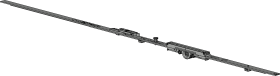 Winkhaus DK-Getriebe,GAK.1100-1,konstant,m.vormont.Duofunktionselem.,D7,5mm,silber,chrom. 5017624