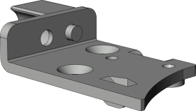 Winkhaus DK-Adapterpl.,AP.K.SE.60,DL,Stahl silber chromatiert,Mont.oberh.d.Ecklag.,NL13mm 5019227