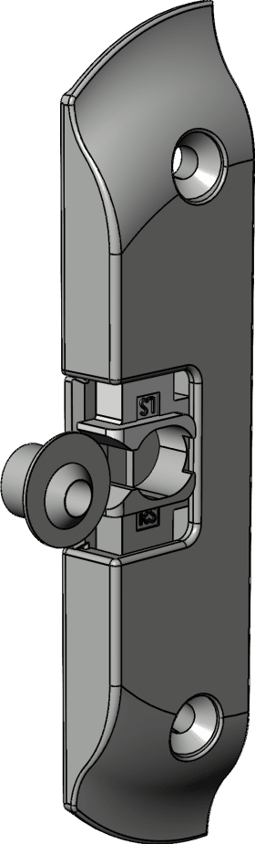 DK-Balkontürschnäpper, BK 25, Stahl silber