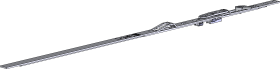 Winkhaus Drehkipp-Oberschiene OS2 800 mm silber chromatiert ohne Schließzapfen