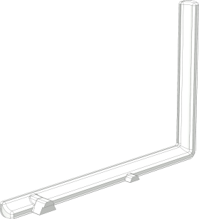 DK-Falzadapter, für Ecklager, FA.EL.SH.IF.30, DIN Links, schwarz, zum Aufclipsen