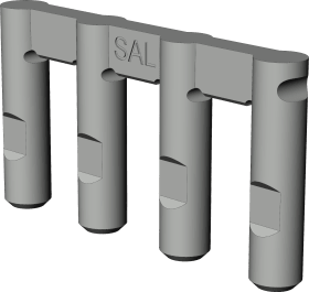 Fenster-Adapter, SAL.SL-EL.20-5-7.SG, silber