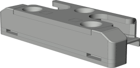 DK-Sicherheitsschließblech, SBS.K.9/52, DIN Links-Rechts, Stahl, F1, chromatiert