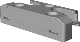 DK-Sicherheitsschließblech, SBS.K.9/44, DIN Links-Rechts, Stahl, F1, chromatiert