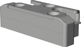 DK-Sicherheitsschließblech, SBS.K.9/F, DIN Links-Rechts, Stahl, EV1, chromatiert