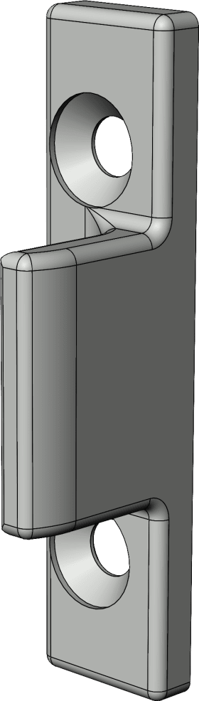 Drehkipp-Zwangsverriegelung,MVA/0°,Stahl silber,L30mm,Falzl.12mm