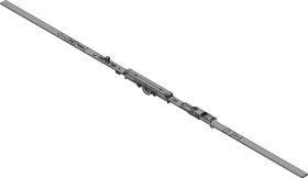 Winkhaus DK-Getriebe,GAM.1050-1,mittig,TBT,D7,5mm,silber,chromatiert 5046669