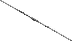 Winkhaus DK-Getriebe,GAM.E.1400-2,mittig,TBT,D7,5mm,silber,chromatiert 5046681