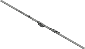 Winkhaus DK-Getriebe,GAM.1050-1,mittig,TBT,D15,5mm,silber,chromatiert 5046685