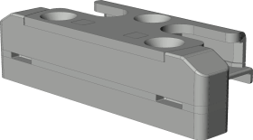 DK-Sicherheitsschließblech, SBS.K.9/43, DIN Links-Rechts, Stahl, F1, chromatiert