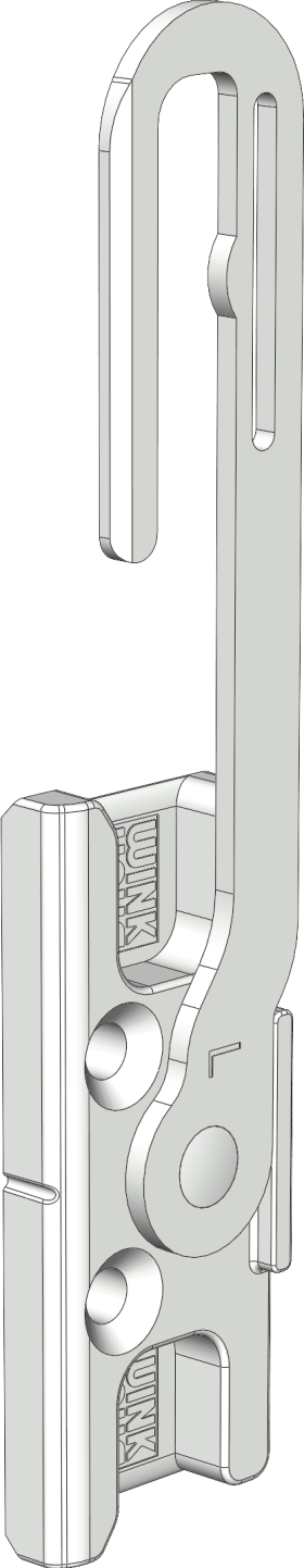 DF-Spaltlüfter,für Eckumlenkung, DSL.60, DL, silber, chromatiert, zum Verkoppeln