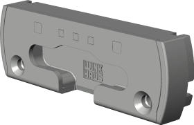 Drehkipp-Kippschließblech,SBK.K.166.V.LK.N,mit Boden,Kunststoff/Stahl,silber