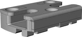 DF-Schließblech, SBS.K.152.LK.N-GR, DIN Rechts, Stahl, silberfarbig, chromatiert