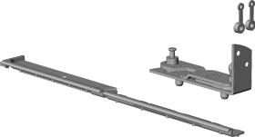Winkhaus DK-Ecklager, verdeckt liegend, DIN Links, EL.K.SE.60-BS.18, Stahl, silber 5061054