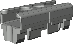 DK-Schließblech, SBA.K.BN, DIN Links-Rechts, Zinkdruckguss, silberfarbig, chrom.