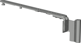 Winkhaus DK-Schere,SC1.E.20-9,DIN Links,weiß 5062293