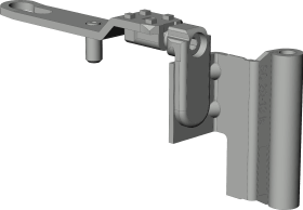 Winkhaus KF-Lagerband, auflieg., DIN Links, C, 20-13, Stahl, weiß, verkehrsweiß, pulverb. 5062987
