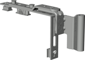 Winkhaus Drehflügel-Drehlager, DL.C.ET.20-13, DIN Links, Stahl, titanfarbig 5063120