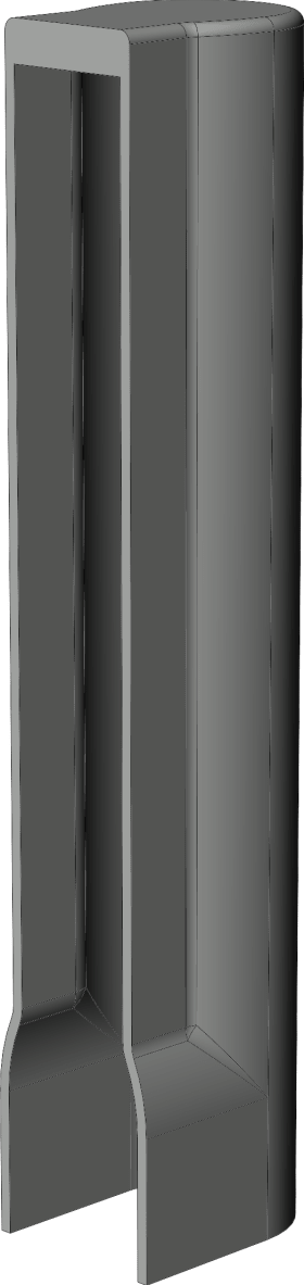 Winkhaus DF-Abd.k., f.Flügell., K.FL.C, zum Aufclipsen, DL-R, Kunststoff, grau, lichtgrau 5065558