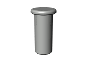 Winkhaus DK-Stopfen, f.Flügell., FL.C, zum Aufstecken, DL-R, Kunststoff, weiß, verkehrsw. 5065612