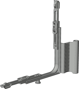 Winkhaus Flügellager, auflieg., DIN Rechts, St, silber, silberfarbig, galvanisch verzinkt 5066167