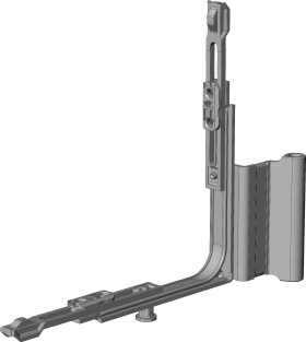 Winkhaus Flügellager, auflieg., DIN Rechts, St, silber, silberfarbig, galvanisch verzinkt 5066175