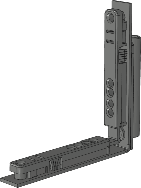 Winkhaus Falzbandflügellager, C-W, 20-9, aufliegend, DIN Links, Stahl, silber, verzinkt 5066357