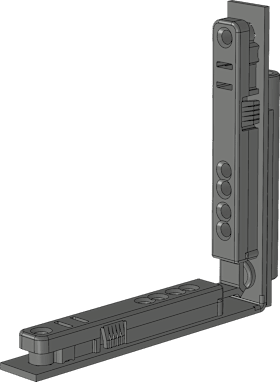 Winkhaus Falzb.flügell., C-W, 20-13, aufliegend, DL, Stahl, silber, titanfarbig, pulverb. 5066371