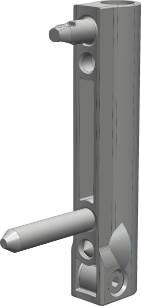 Winkhaus Flügellager, aufliegend, DIN Links-Rechts, St, silber, silberfarbig, chromatiert 5066498