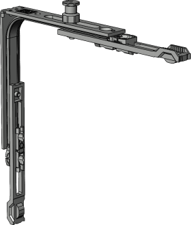 DK-Eckumlenkung, mit Stützkörper, E1.N.BS13, Stahl