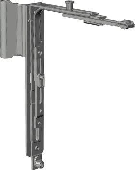 Winkhaus Flügellager, aufliegend, DIN Rechts, silber, titanfarbig, pulverbeschichtet 5069167