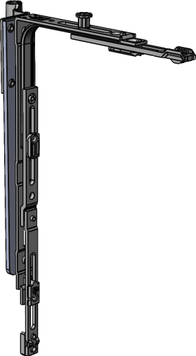 Winkhaus Flügellager, C.PADS, 20-13, aufliegend, DIN Links, Stahl, silber, verzinkt 5069176