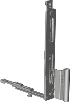 Winkhaus Flügellager, aufliegend, DIN Links, silber, silberfarbig, chromatiert 5069188