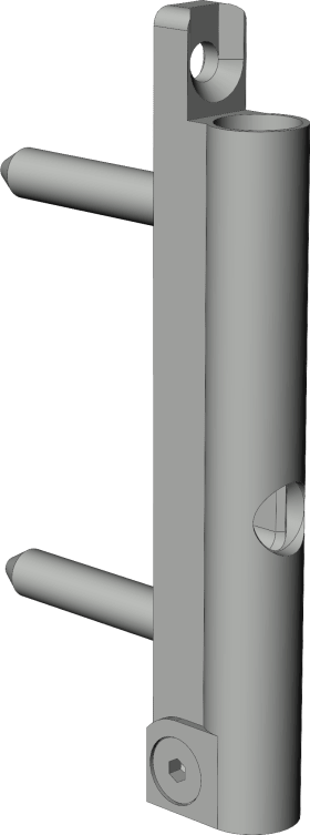 Winkhaus Flügellager, FK-F, 20-6-28, auflieg., DL-R, Stahl, silber, titanfarbig, pulverb. 5077708