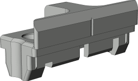 Winkhaus DK-Schließblech, WSK BN-FC.08 SL, DIN Links-Rechts, Stahl, silber, silberfarbig 5080634