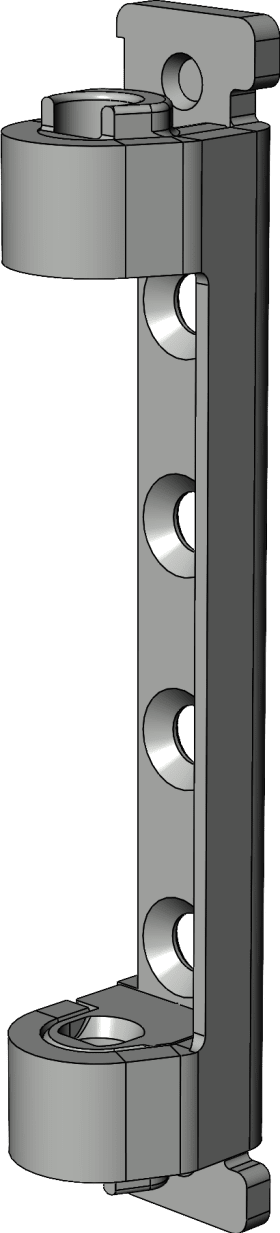 Winkhaus DK-Scherenlager,SL.C.3-3.F9,DIN Links-Rechts,silb.,titanfarbig,pulverbeschichtet 5081486